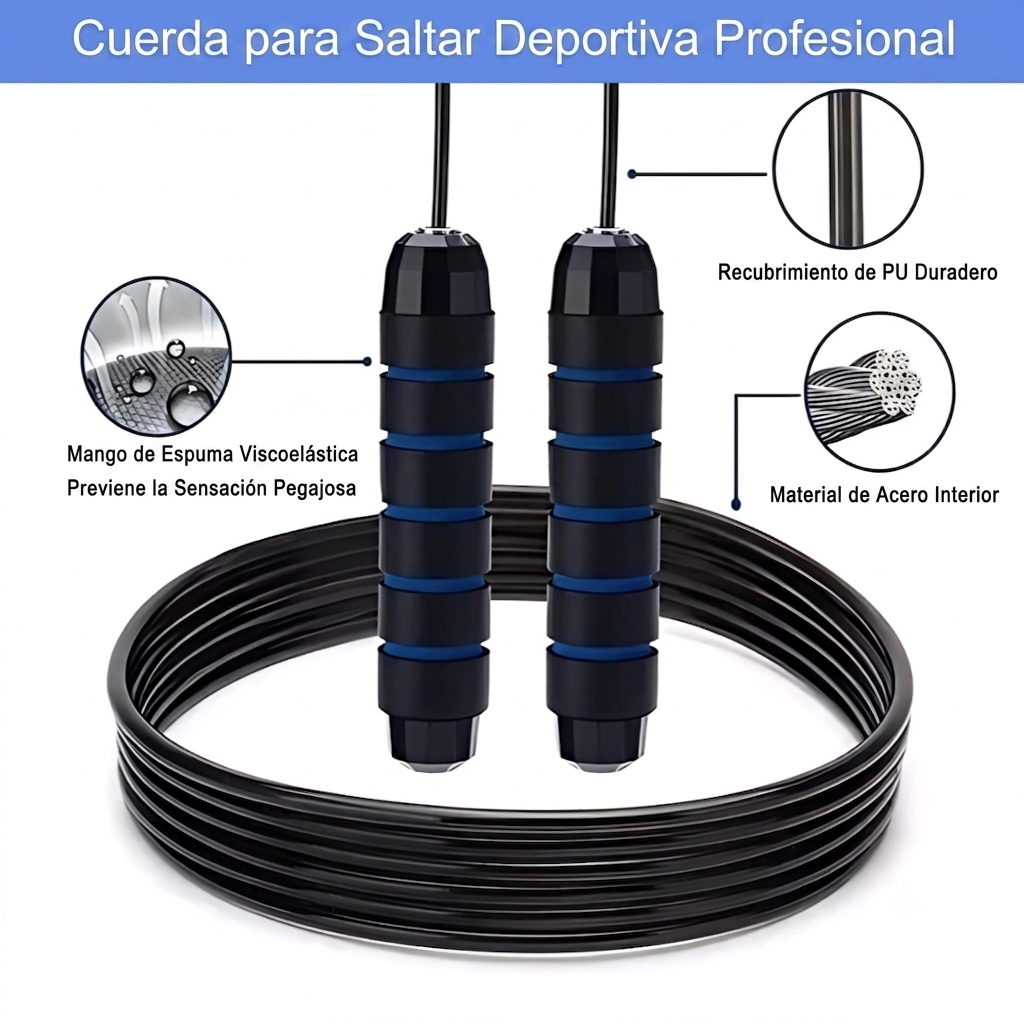 Cuerda De Saltar 2.8 Mts Crossfit Deporte