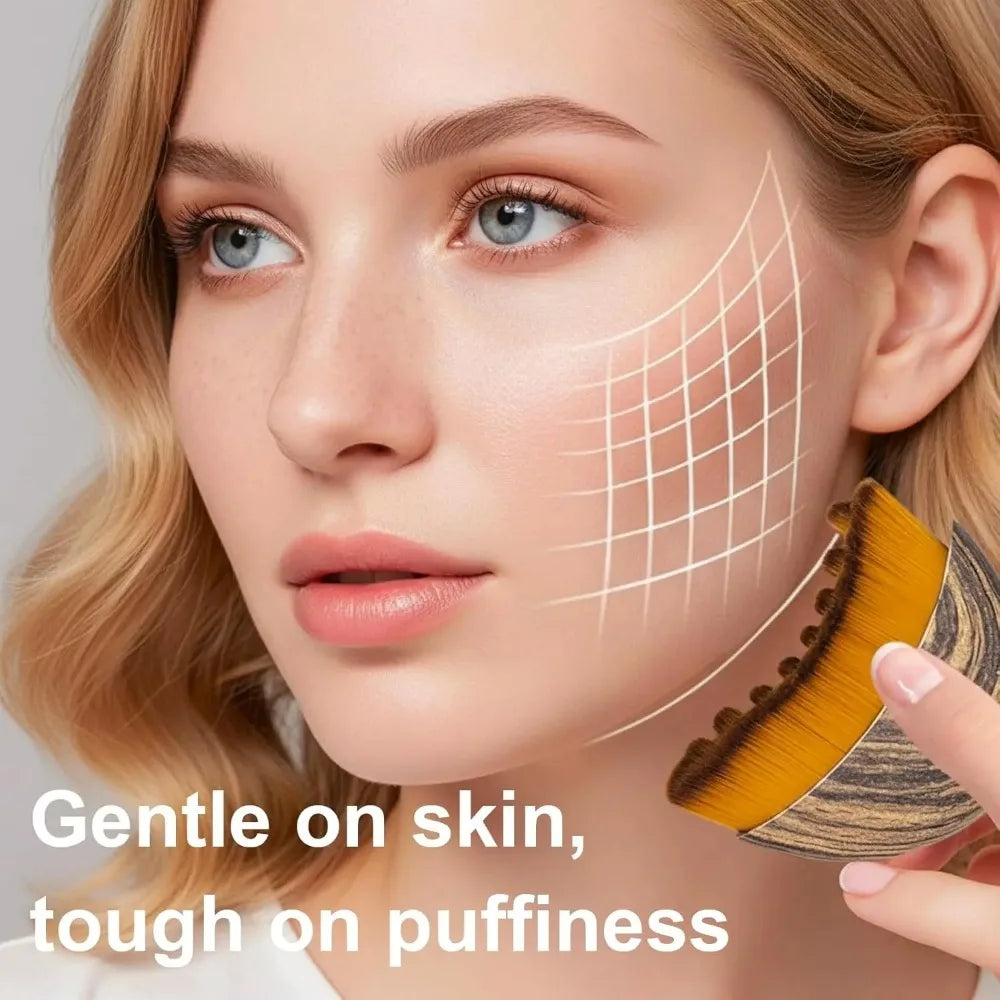 ALL IN ONE Rodillo de hielo facial de acero inoxidable, tabla Gua Sha, set de cepillo facial para drenaje linfático, kit de masaje facial, herramientas de cuidado de la piel y belleza.